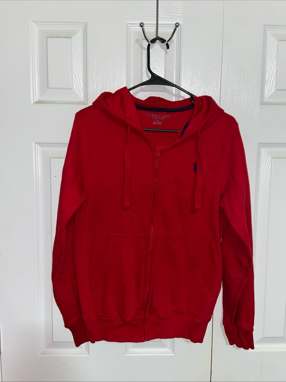 U.S. Polo Assn. Red Full-Zip Hoodie